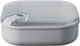 Omada - boîte à lunch pull box carrée basse 1 litre - polypropylène - gris -