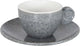 Gimex - ligne solide - service à expresso - granit - gris - 85 ml - 2 pièces