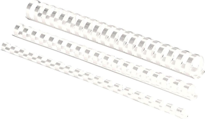 Pack 50 peignes de reliure blanc 5348204 Fellowes plastique a4 25mm
