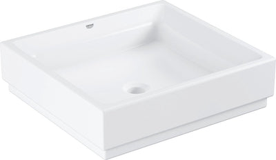 Lavabo Grohe cube en céramique 50 - céramique - 50 x 47 cm - revêtement antibactérien - blanc