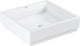 Lavabo Grohe cube en céramique 50 - céramique - 50 x 47 cm - revêtement antibactérien - blanc