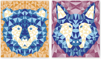 Janod - mysterix - autocollants mousse mosaïque - animaux de la forêt