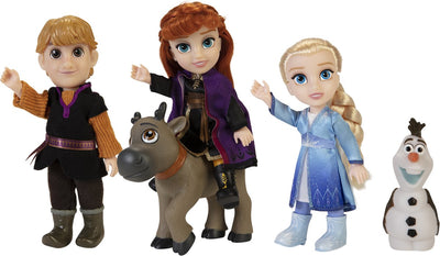 Jakks Disney Frozen 2 petites poupées coffret cadeau 5 pièces 15 cm (Kristoff, Anna, Sven, Elsa, Olaf)