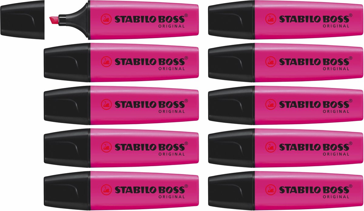 Stabilo boss original - surligneur - qualité supérieure - lilas - boîte de 10 pièces