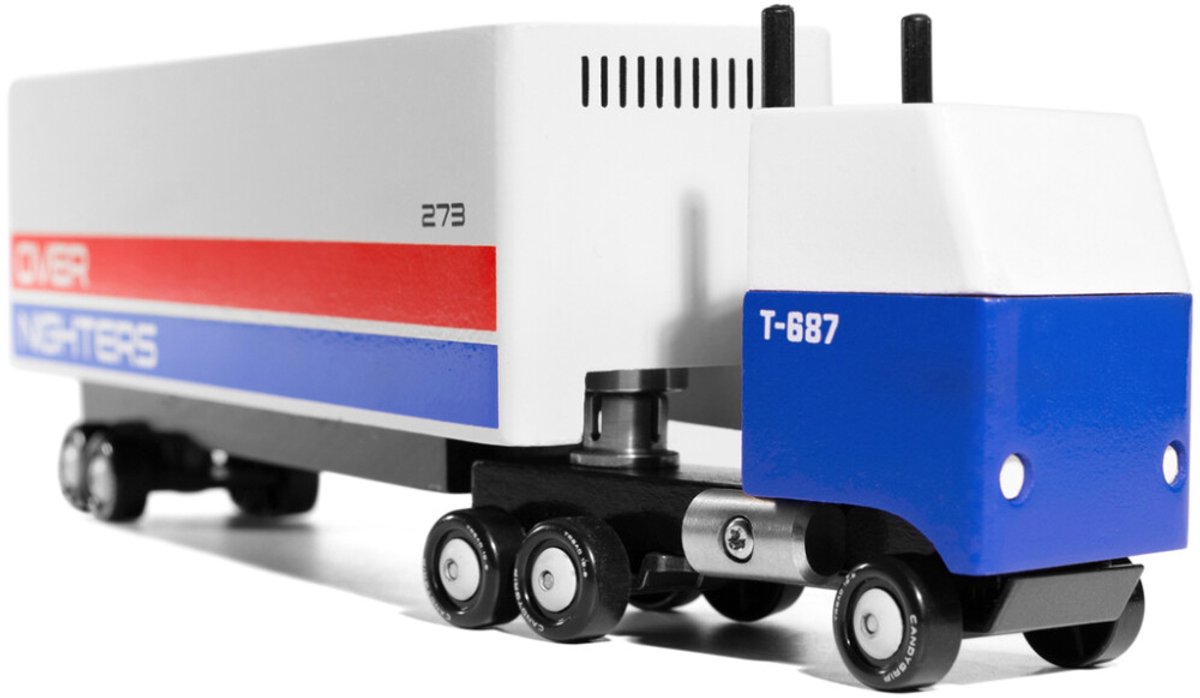 Camion jouet en bois Candylab - Camion Candycar World 18 roues.