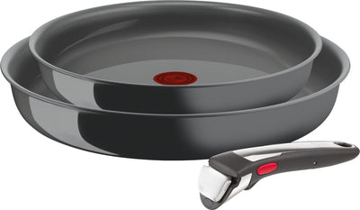 Tefal ingenio renouveler - set de casseroles - 3 pièces - sans PFA - céramique - induction - empilable - poignée amovible