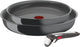 Tefal ingenio renouveler - set de casseroles - 3 pièces - sans PFA - céramique - induction - empilable - poignée amovible