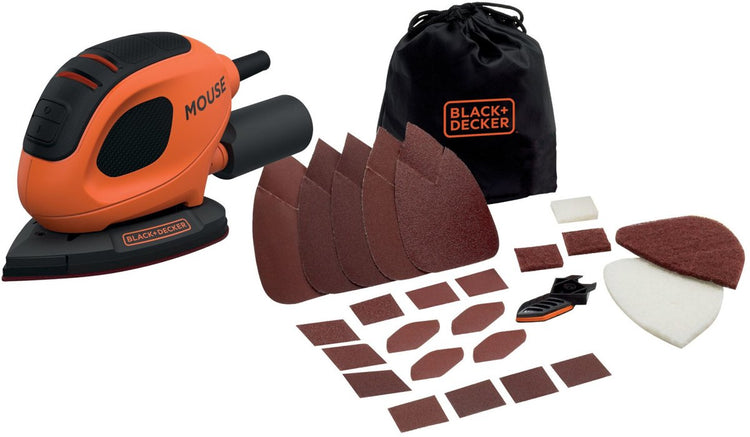 Black+decker black decker bew230bc-qs ponceuse avec 15 accessoires 55w orange taille unique prise ue