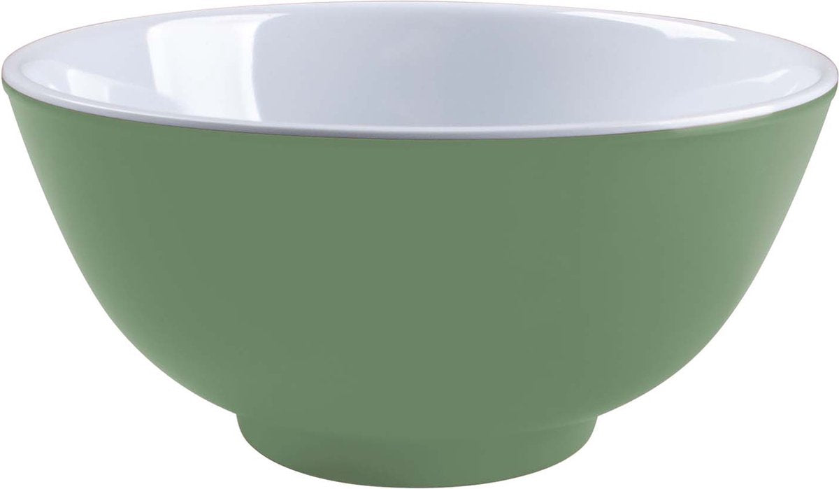 Bo-camp - bol - bicolore - mélamine - 4 pièces - vert