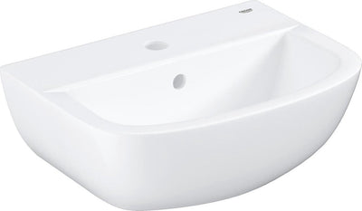 Lavabo en céramique Grohe bau 45 - trou pour robinetterie avec trop-plein - 45,3x35,4 cm - blanc alpin