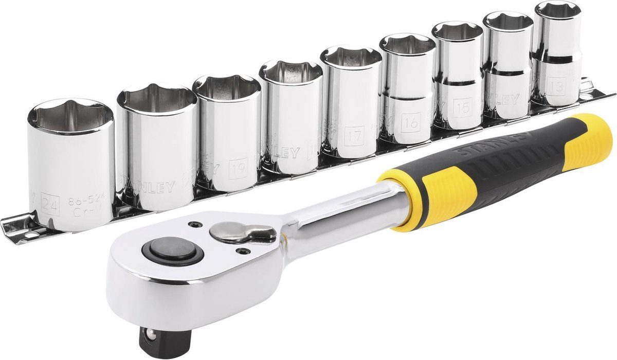 Jeu de cliquets Stanley 1 2 72t 10 pièces - stmt82671-0