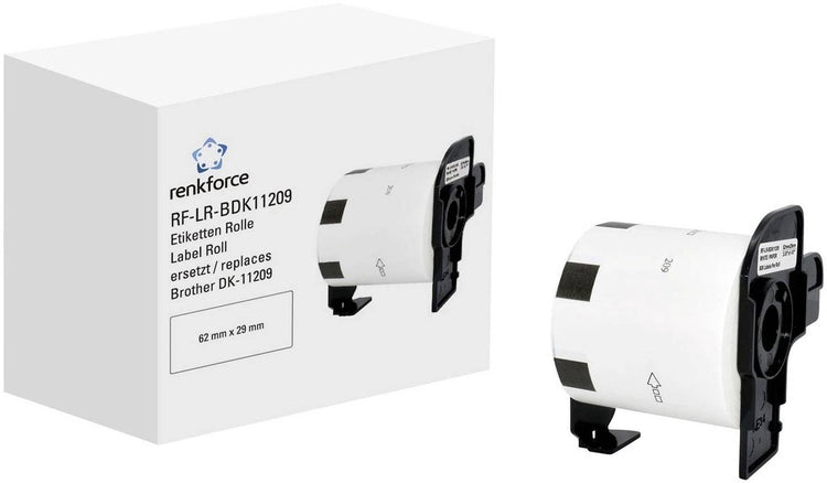 Renkforce RF-6027500, blanc, étiquette d'imprimante autocollante, étiquette continue, rouleau, papier, thermique direct