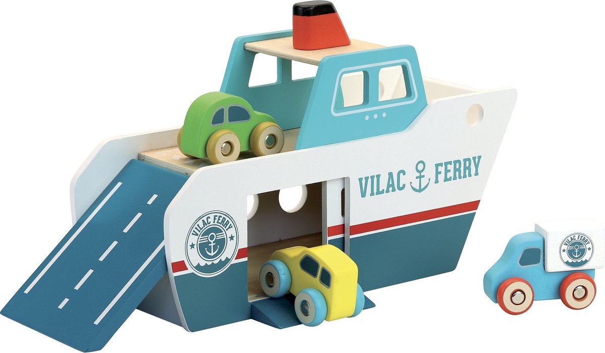 Ferry Vilac ity bleu - bateau en bois