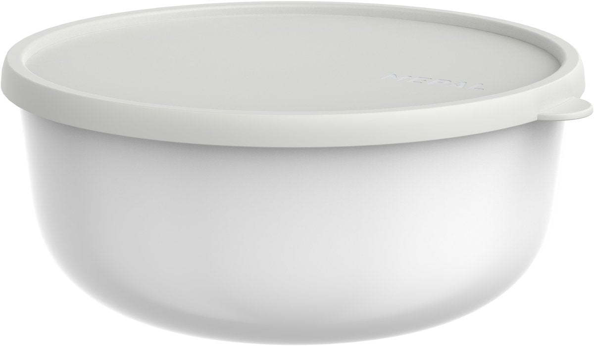 Boîte de conservation Mepal lumina - 3 l - récipient micro-ondes avec couvercle - blanc
