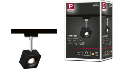 Lampe sur rail Paulmann 230v 96923 LED encastrable en permanence n a puissance : 8 w blanc chaud n a