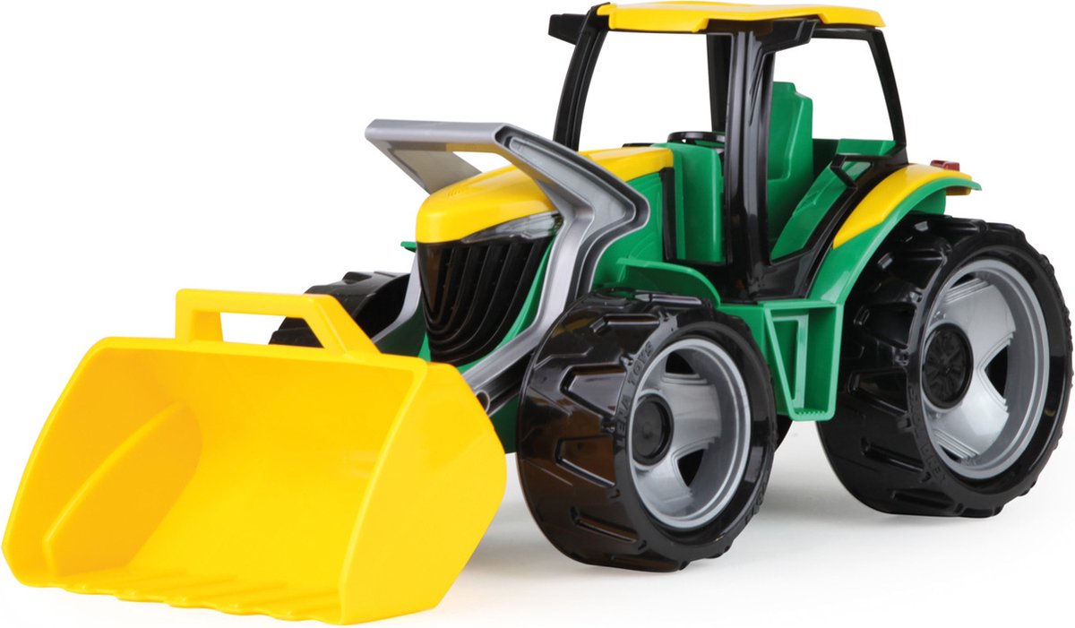Tracteur Lena avec chargeur frontal garçons 62 x 22 cm vert jaune