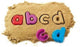 Ressources d'apprentissage alphabet de formes de sable - minuscules - 3+