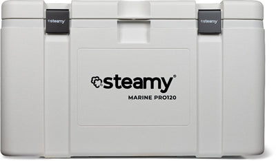 Steamy marine pro 120 - grande glacière - très bien isolée - 120 litres - blanche
