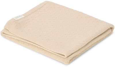 Couverture de berceau tricotée Little Dutch – beige – essentiels