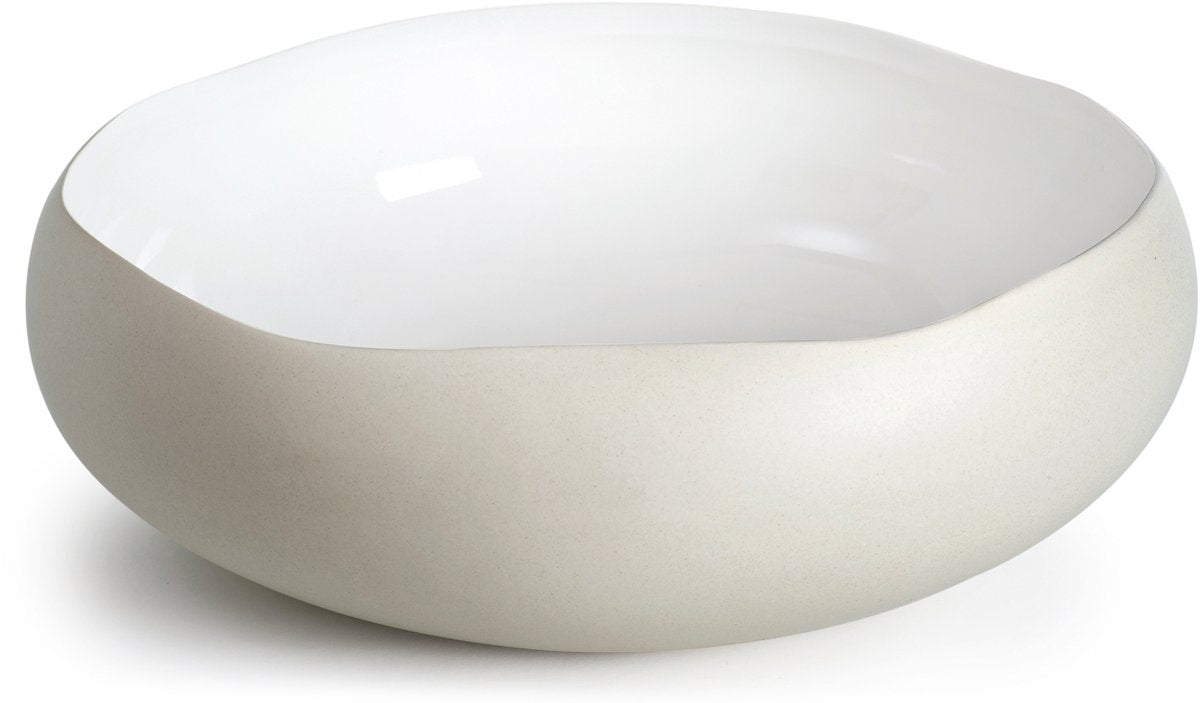 Médard de noblat - oslo blanc - bol 34 x 34 x 11,5 cm - grès