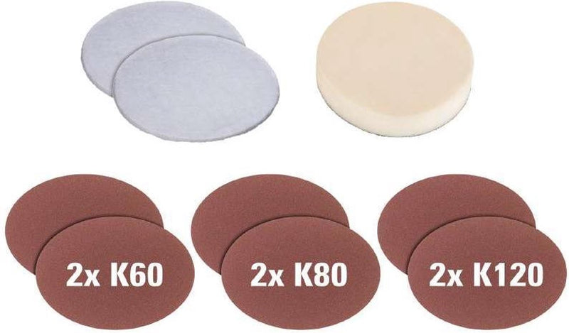 Einhell Set Polishing Covers Panding Discs