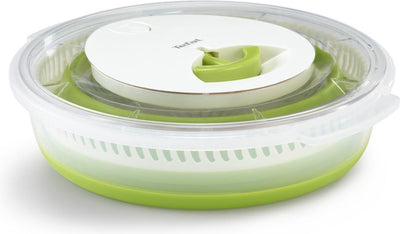 Essoreuse à salade pliable Tefal - 4l - 28 cm - compacte - facile à nettoyer