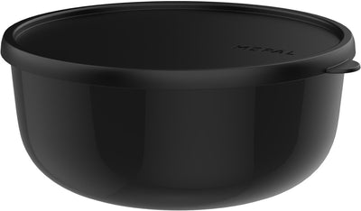 Boîte de rangement Mepal lumina - 3 l - récipient micro-ondes avec couvercle - noir nordique