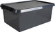 Boîte de rangement Comfort Line 45 litres transparent gris noir 60 x 40 x 26 cm | 2 pièces