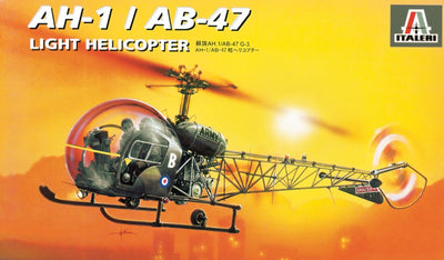 Italeri maquette véhicule militaire - 095 bell ah-1 ab-47 - hélicoptère plastique - 1:72 - modélisme