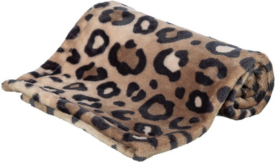 Trixie couverture pour chien leo peluche douce marron imprimé léopard
