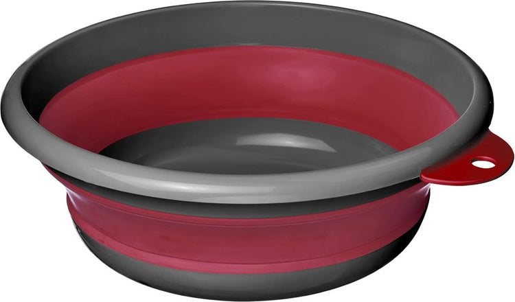 Bol à vaisselle Westmark, pliable, avec système d'accrochage, capacité : 4500 ml, plastique, rouge anthracite, 21312270