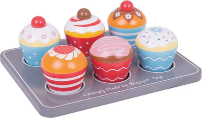 Ensemble de muffins en bois Bigjigs