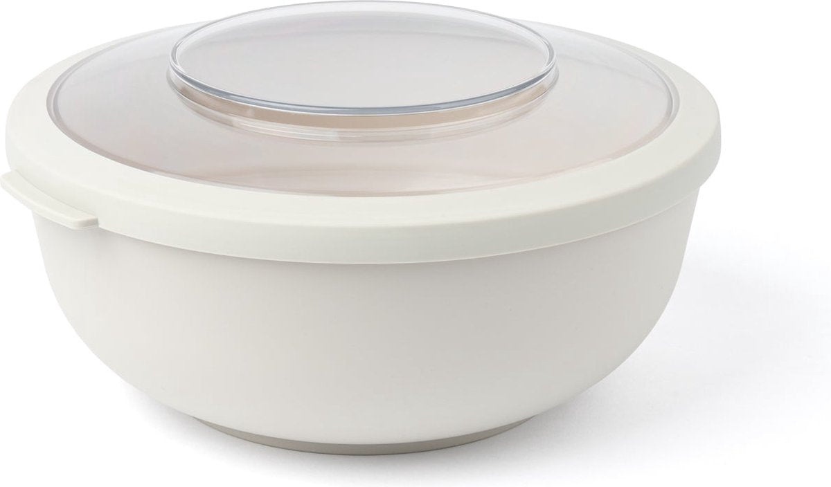 Boîte à lunch Amuse tylla à l'avoine - 2000 ml - boîte à lunch - bol à lunch avec couvercle - récipient pour aliments frais parfaitement hermétique - boîte à salade pour les déplacements - sans BPA - beige