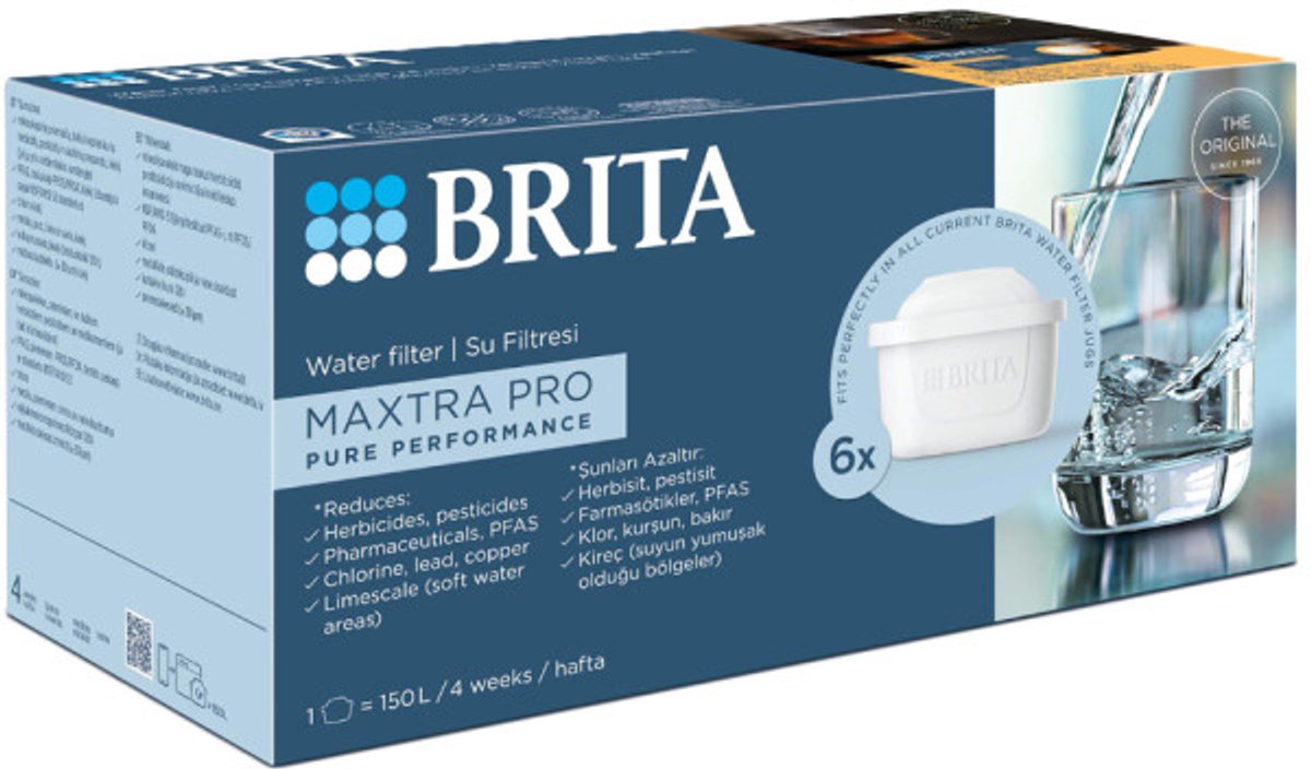 Filtre à eau Brita maxtra pro pure performance - 6 pièces