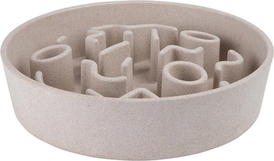 District 70 bambou Slow Feeder beige - gamelle pour chien - ø28 cm