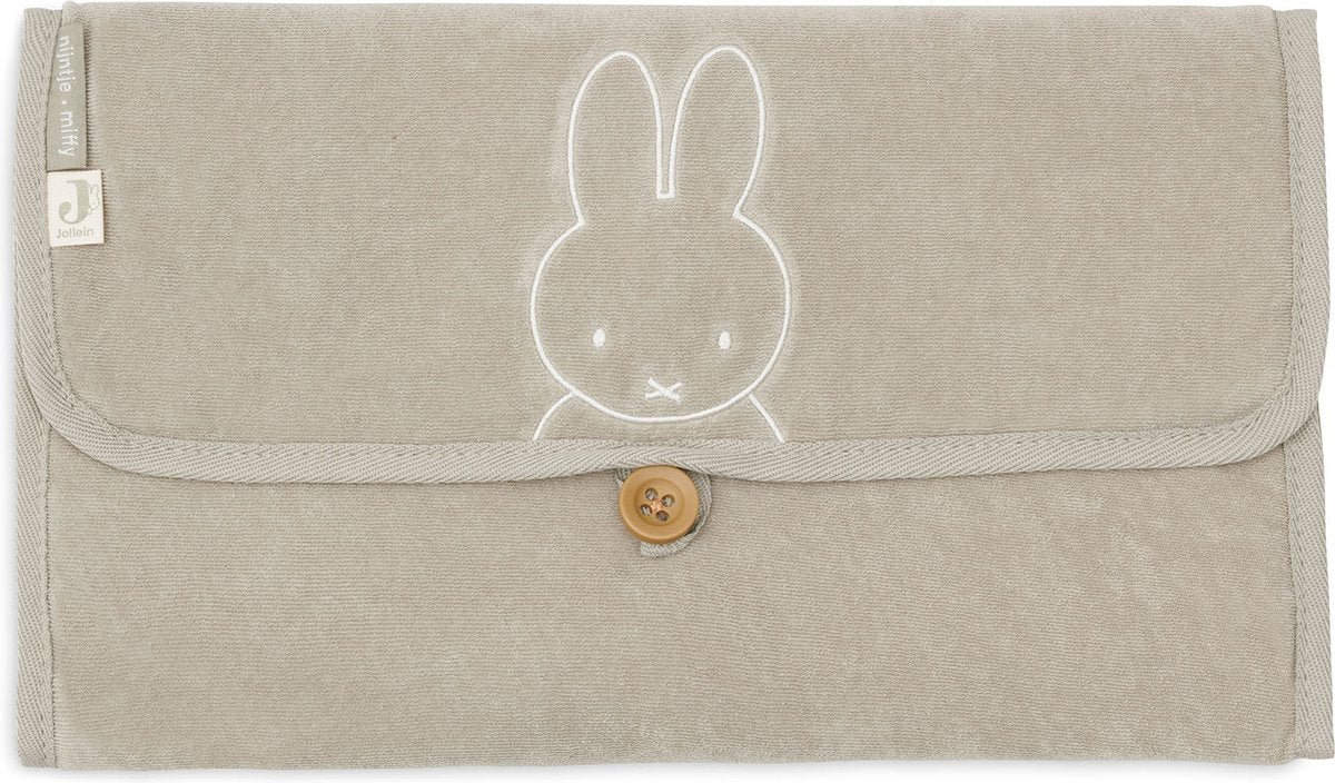 Jollein x Miffy matelas à langer en éponge miffy - vert olive