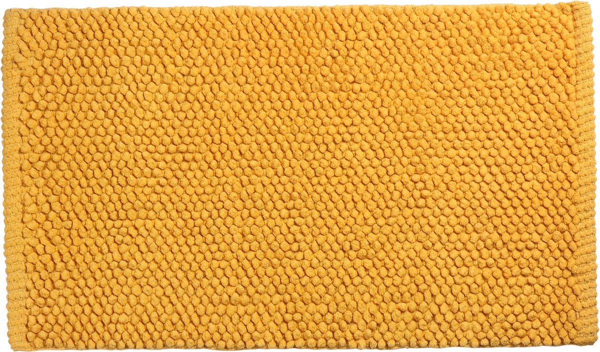 Tapis de bain Differnz popcorn 50x80cm ocre