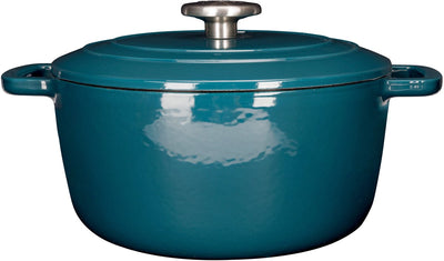Marmite en fonte fontestic tendance cosy - dia.24h11,6cm - 4,6l - héron vert