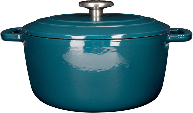 Marmite en fonte fontestic tendance cosy - dia.24h11,6cm - 4,6l - héron vert