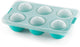 Bac à glaçons Lékué xl avec couvercle - rond - turquoise