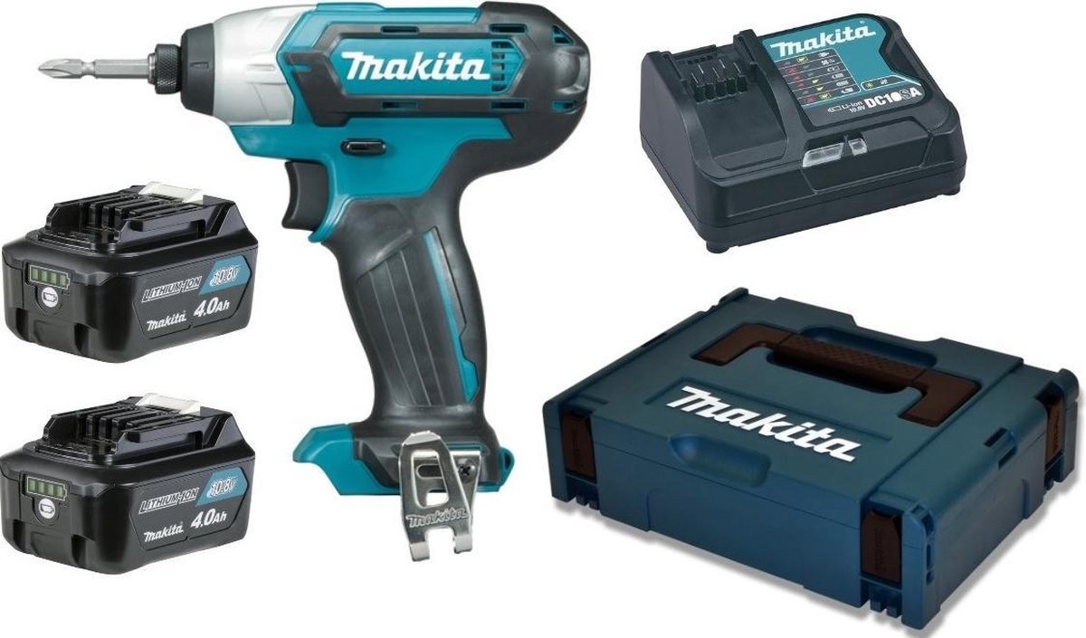 Makita - td110dsmj - 12v - batterie - visseuse à percussion - 2x 4,0ah - en mbox