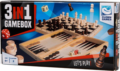 Clown Games 3in1 Box Box Wood