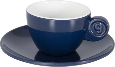Gimex - ligne solide - service à expresso - bleu blanc - 85 ml - 2 pièces