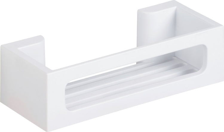 Wenko turbo-loc bralia support mural blanc mat 30x9cm - support de douche - panier de douche - montage sans perçage - autocollant