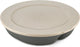 Assiette circulaire bio Koziol avec compartiment et couvercle 1,5l - gris