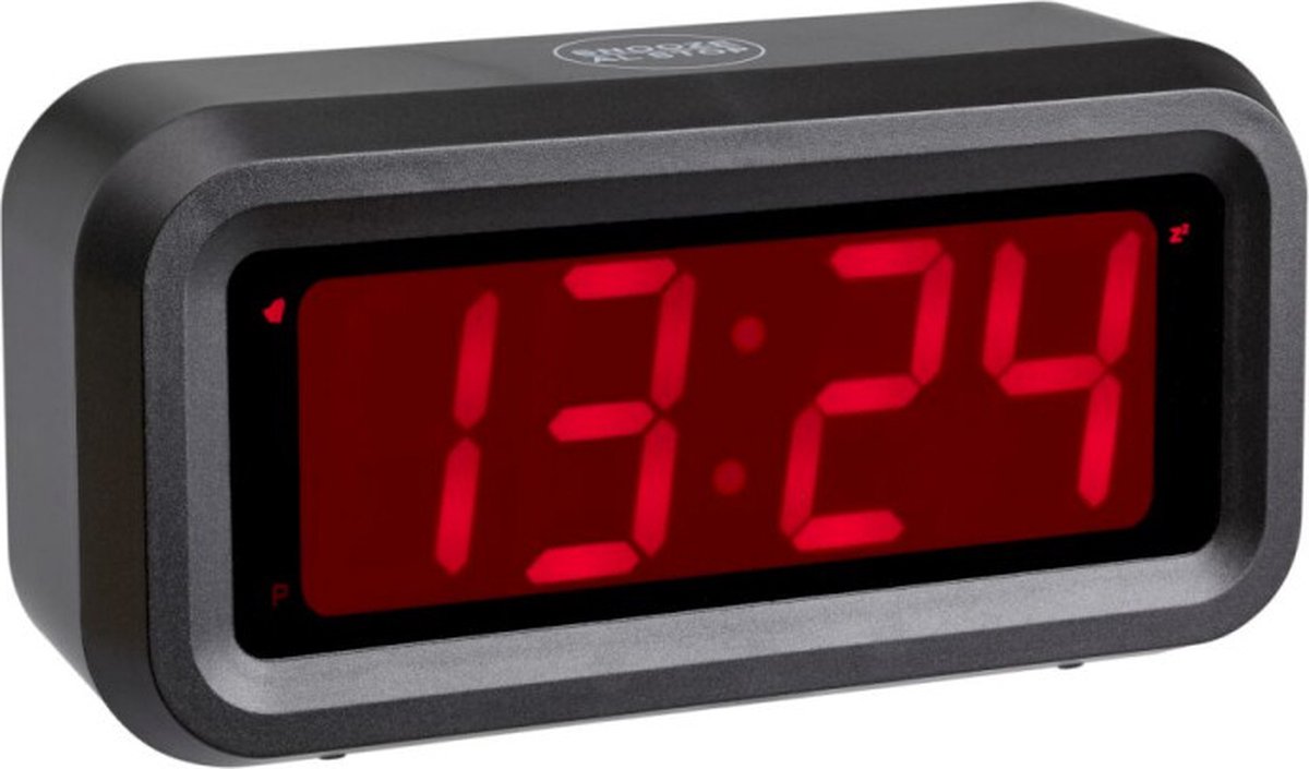 Tfa dostmann 60.2024.10 réveil quartz anthracite heures d'alarme : 1