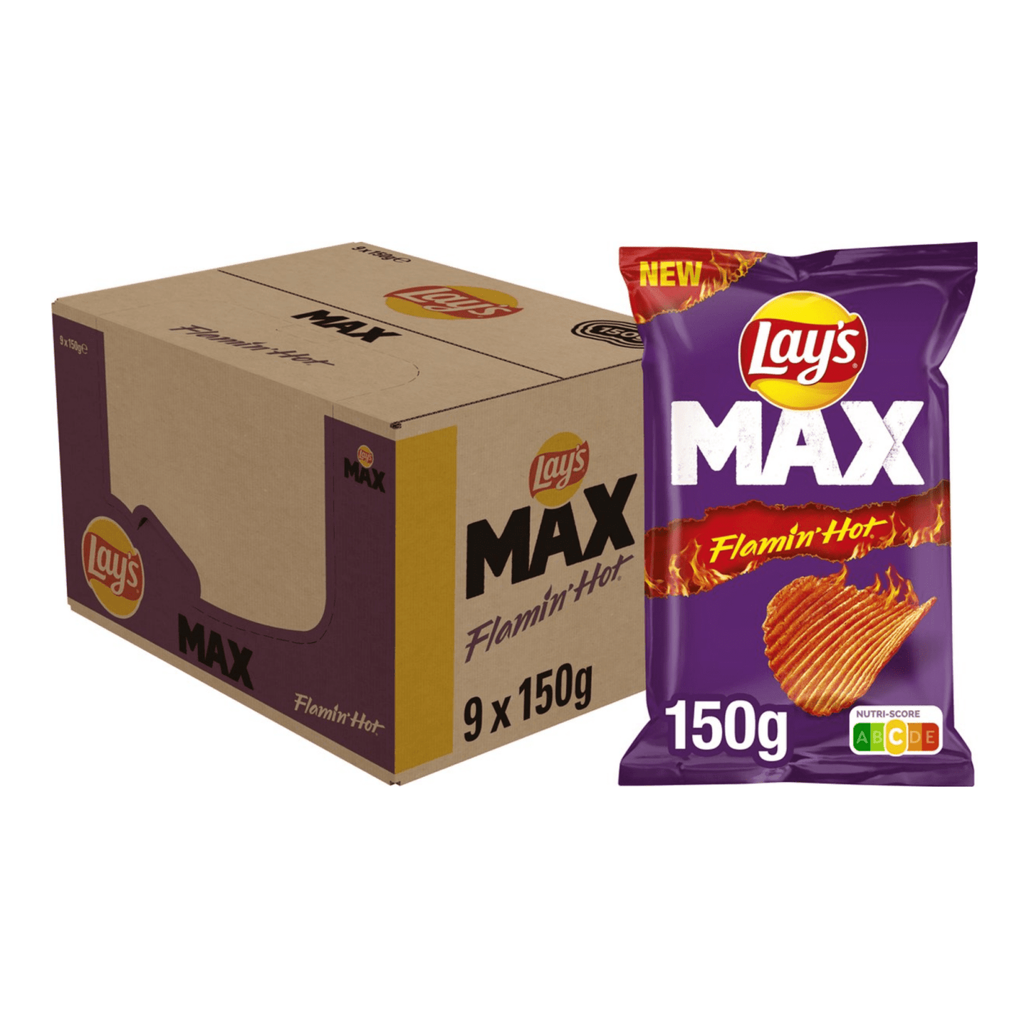 Pose max flamin' hot bag (9x 150gr)