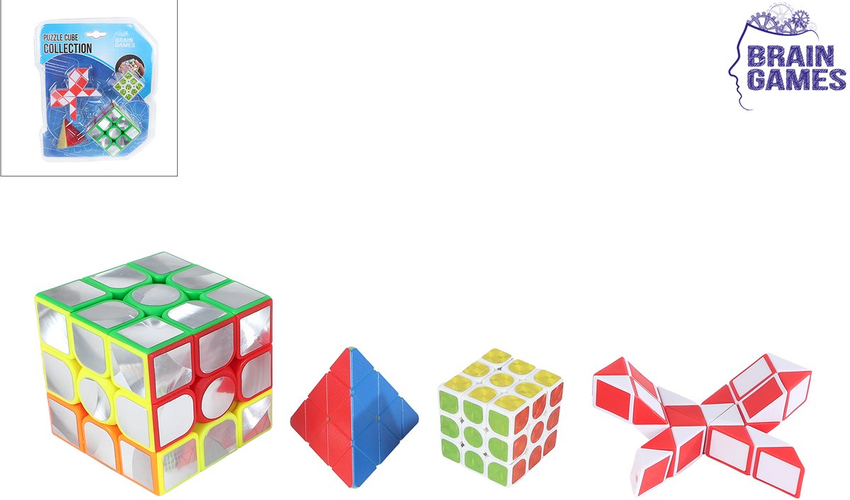 Ensemble de cubes de puzzle de jeux de réflexion - 4 pcs.