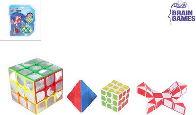 Ensemble de cubes de puzzle de jeux de réflexion - 4 pcs.