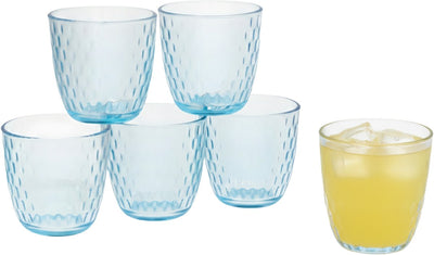 Verres à eau Bormioli Rocco Gerimport verres à boire bleu vif - 6x pièces - bleu - 290 ml